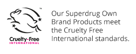 Our Superdrug Own Brand Products meet the Cruelty Free International standards.