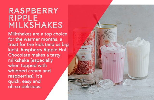 Raspberry Ripple Milkshakes